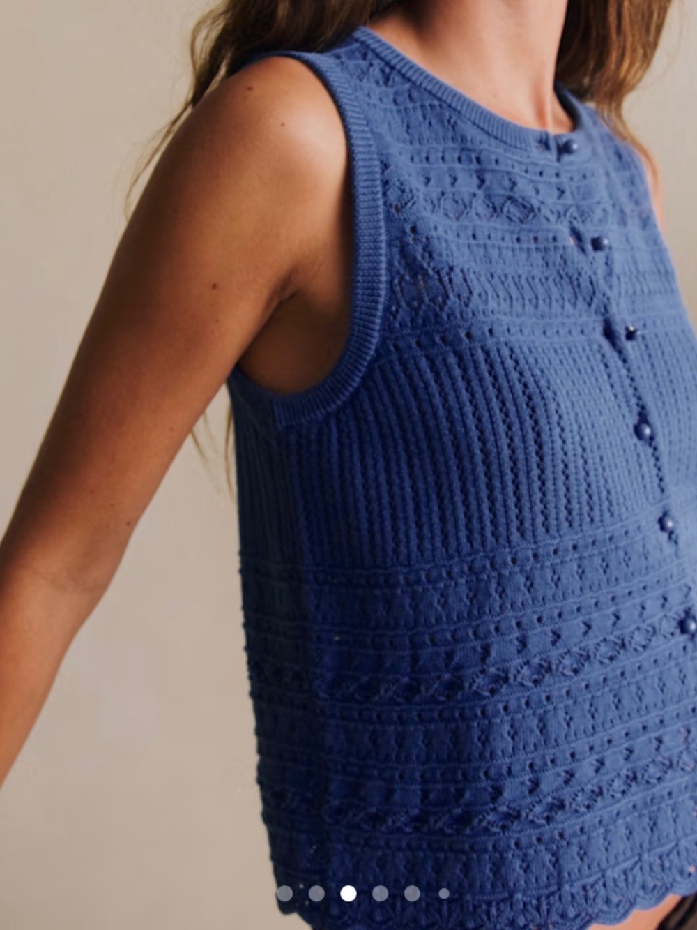 Sezane Davy Cardigan Blue - Size M - Picture 3 of 8